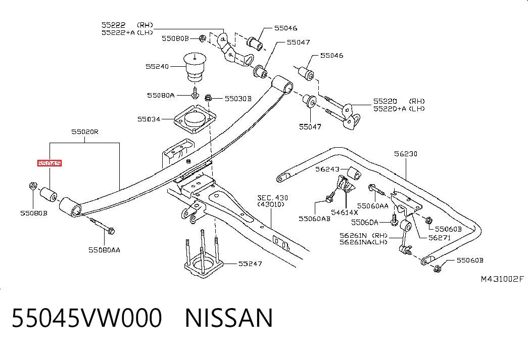 55045VW000 Nissan/Infiniti