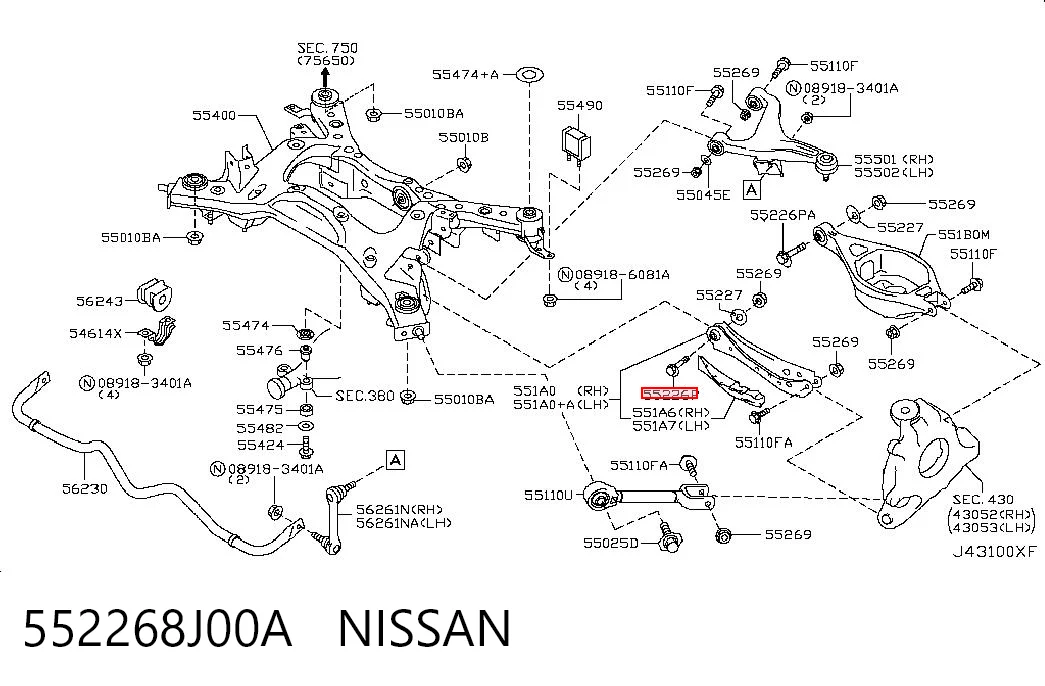552268J00A Nissan/Infiniti