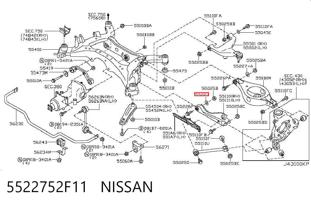 5522752F11 Nissan/Infiniti