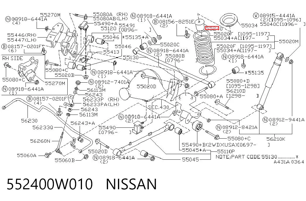 552400W010 Nissan/Infiniti