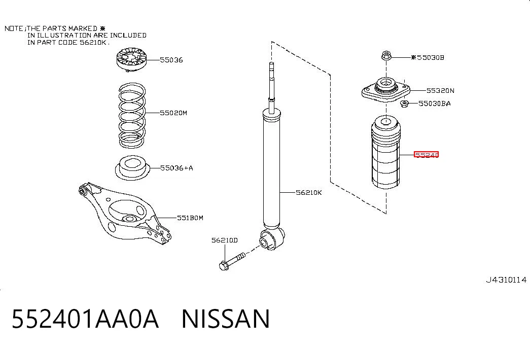 552401AA0A Nissan/Infiniti