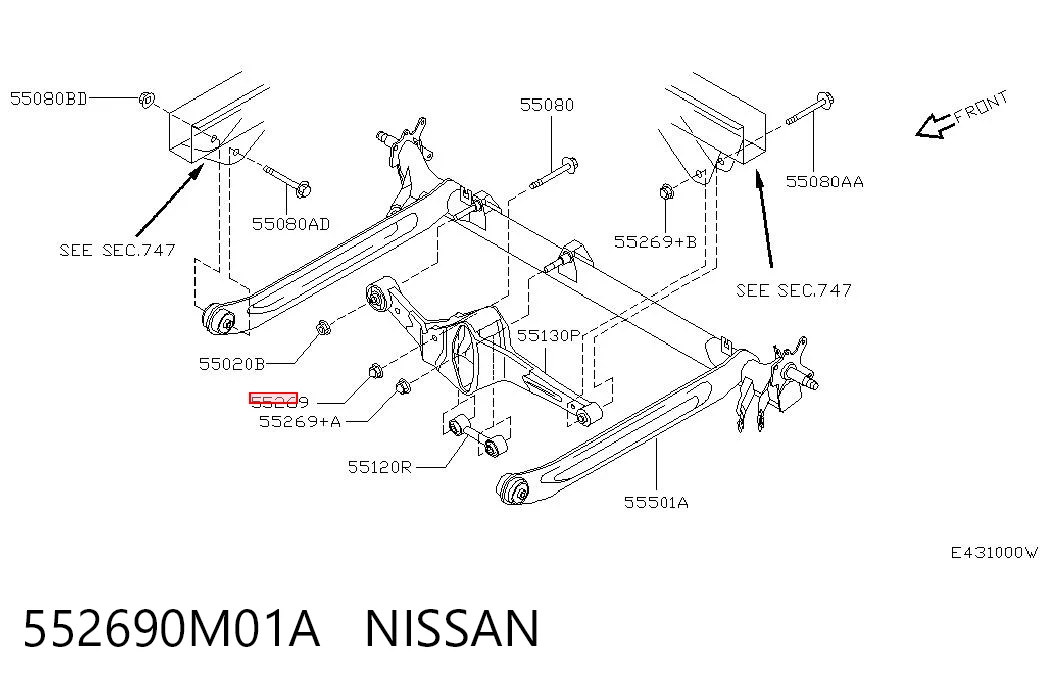 552690M01A Nissan/Infiniti