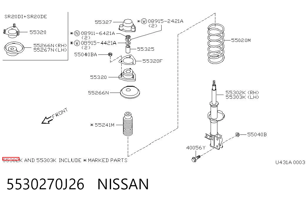 5530270J26 Nissan/Infiniti