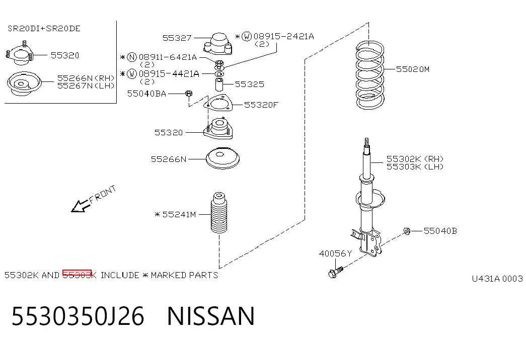 5530350J26 Nissan/Infiniti