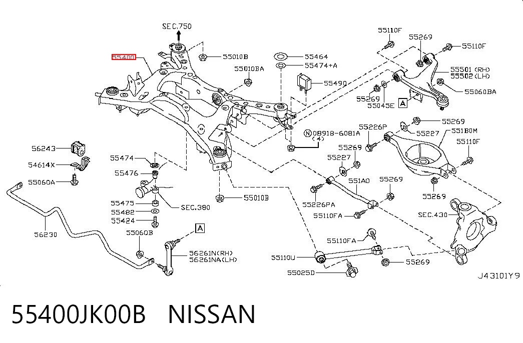 55400JK00B Nissan/Infiniti