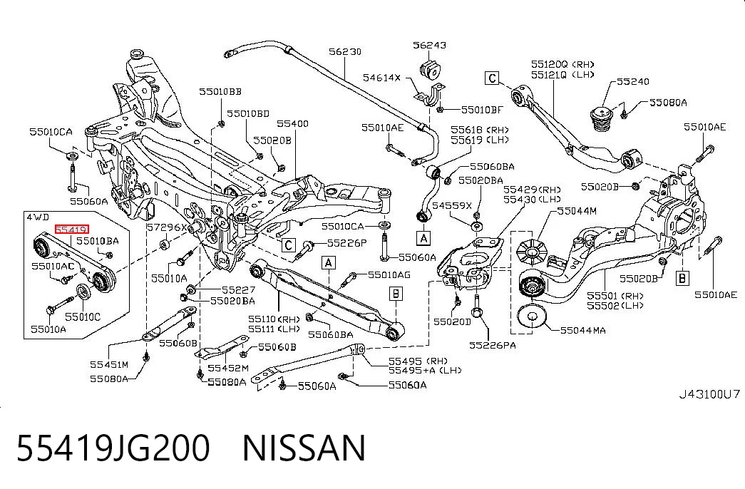 55419JG200 Nissan/Infiniti