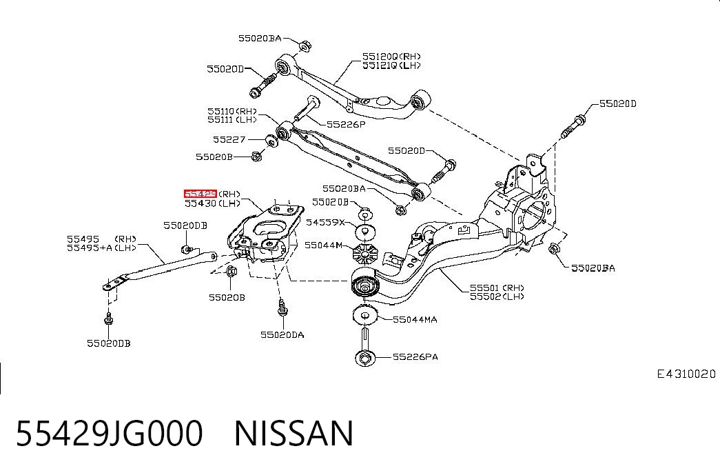 55429JG000 Nissan/Infiniti