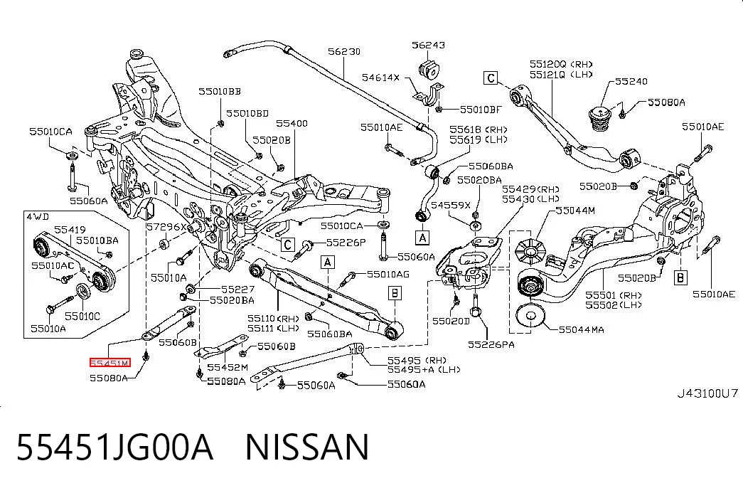 55451JG00A Nissan/Infiniti