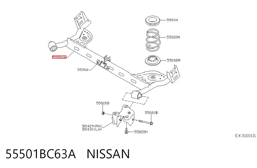 55501BC63A Nissan/Infiniti