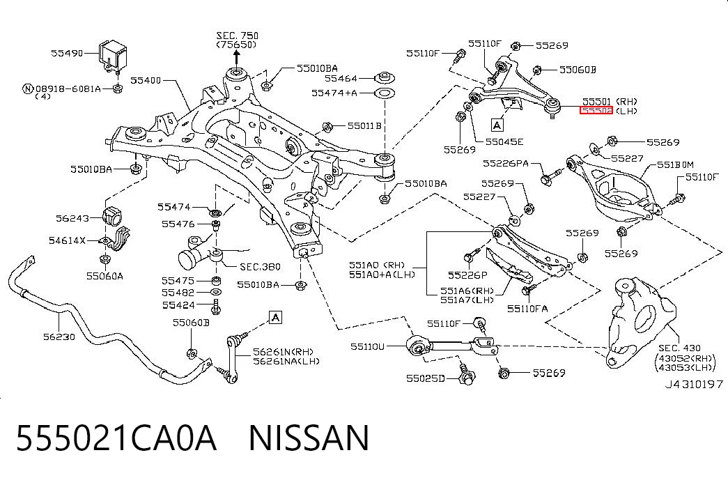 555021CA0A Nissan/Infiniti