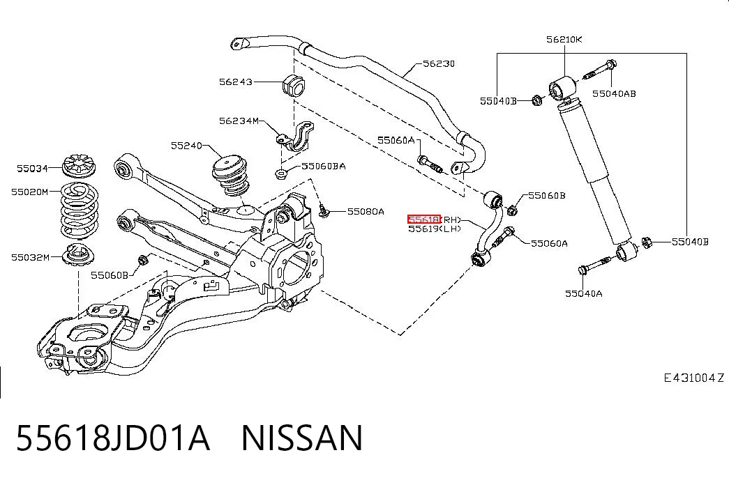 55618JD01A Nissan/Infiniti