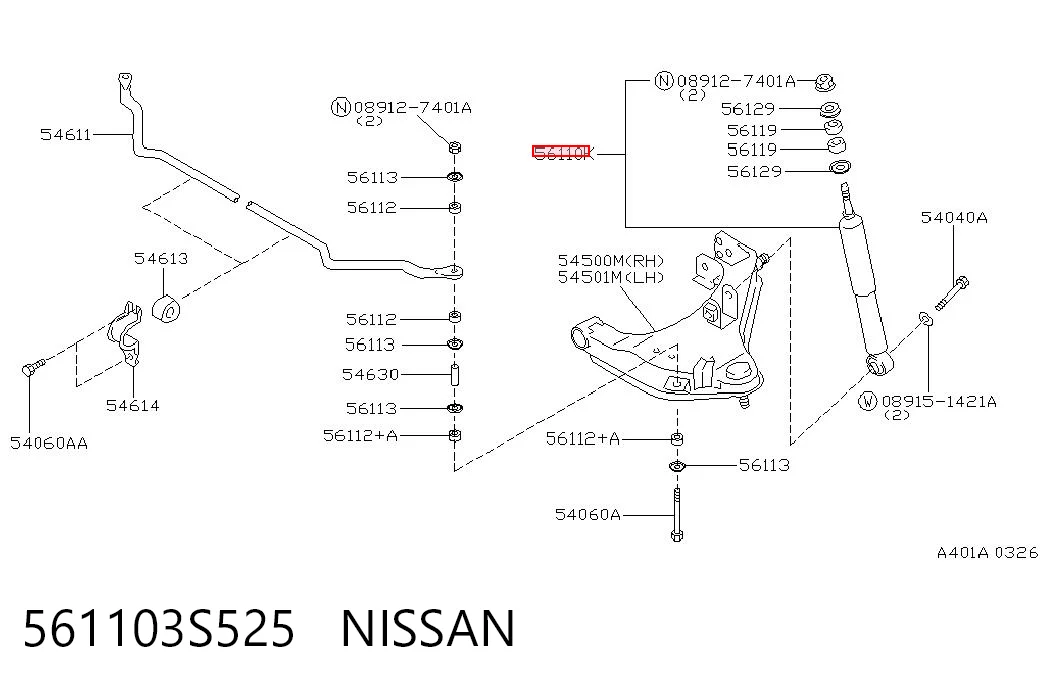 561103S525 Nissan/Infiniti