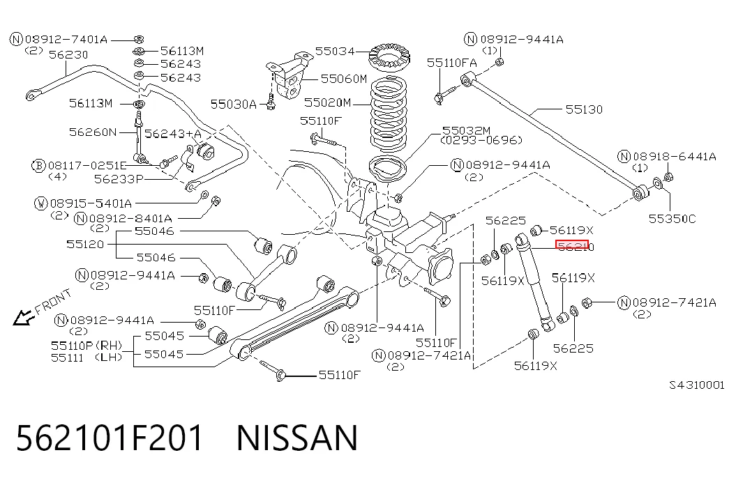 562101F201 Nissan/Infiniti