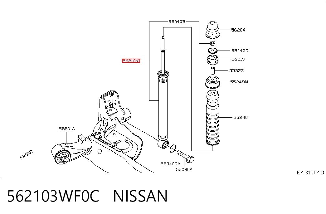 562103WF0C Nissan/Infiniti