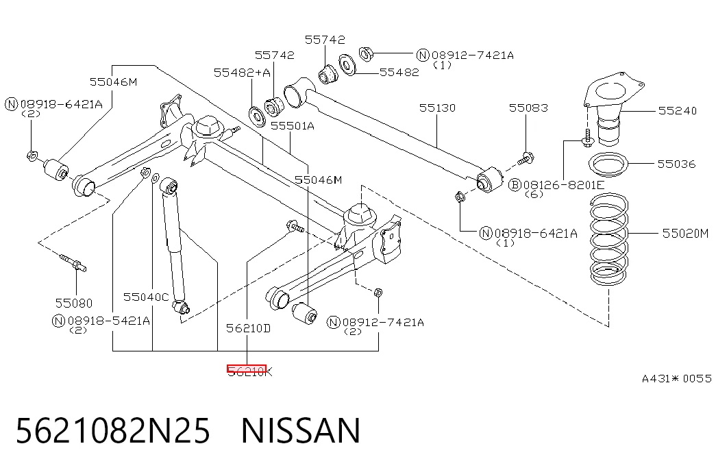 Amortecedor traseiro Nissan Primera  W10 ao melhor preço