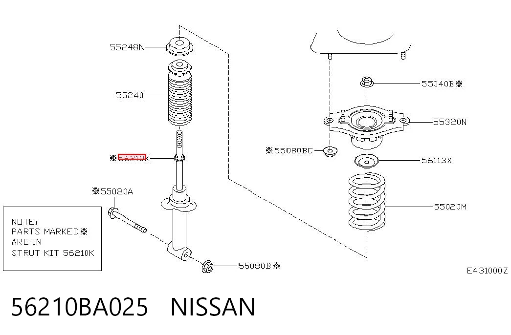 56210BA025 Nissan/Infiniti