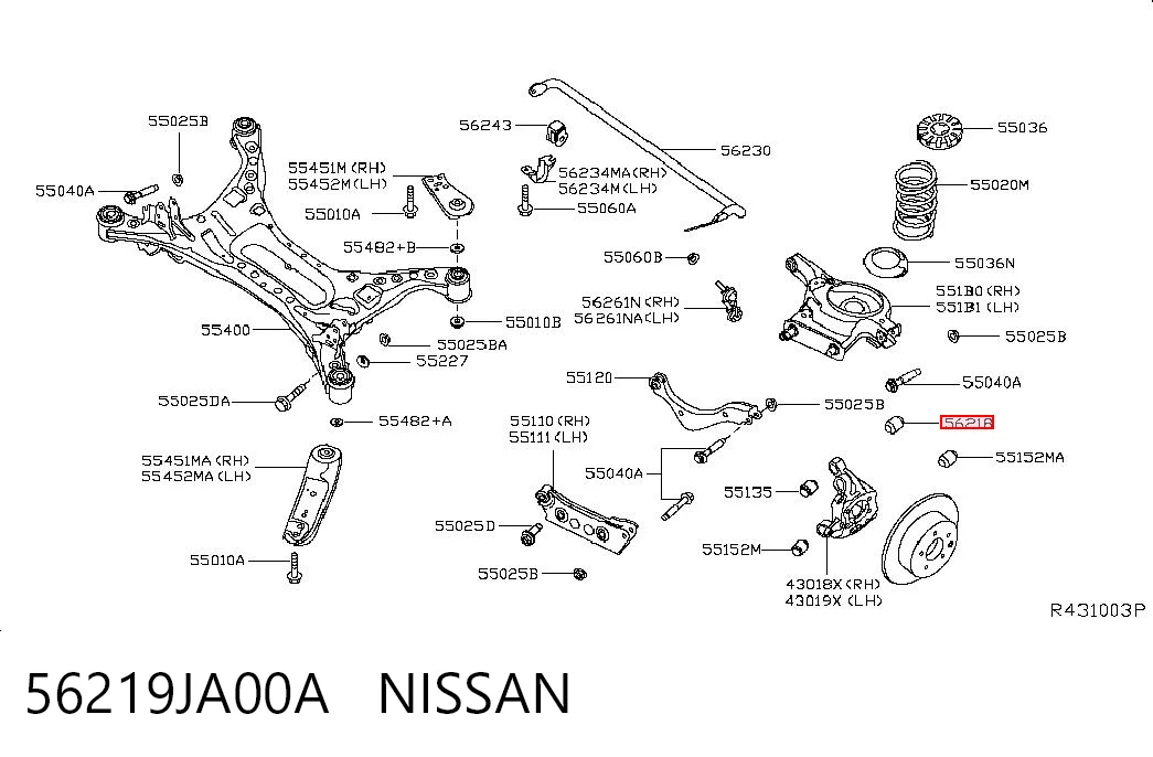 56219JA00A Nissan/Infiniti