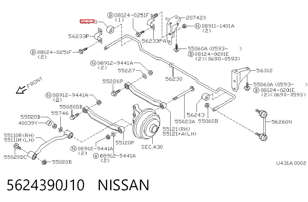 5624390J10 Nissan/Infiniti