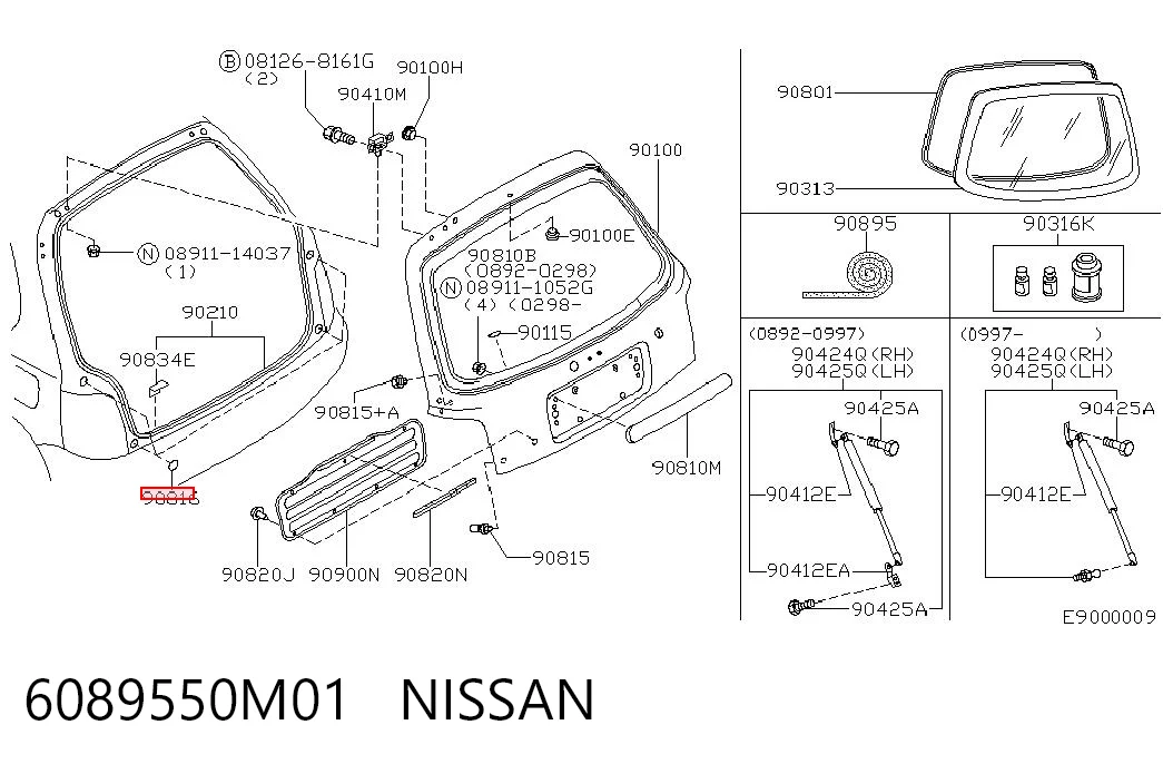 6089550M01 Nissan/Infiniti