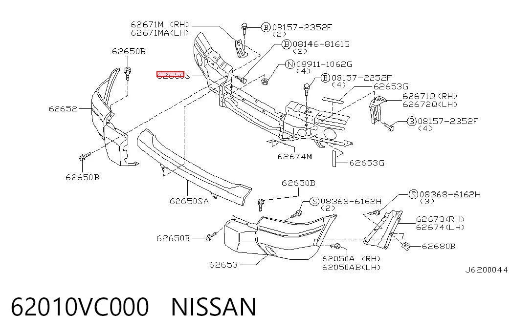 Reforçador do pára-choque dianteiro Nissan Patrol  Y61 ao melhor preço