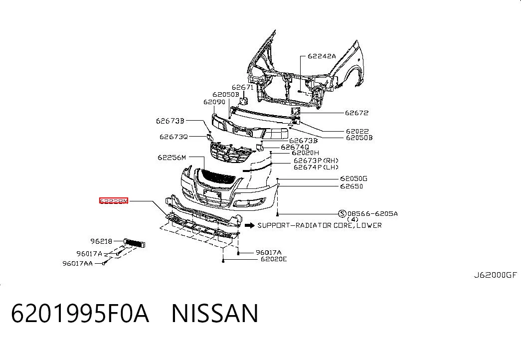 6201995F0A Nissan/Infiniti
