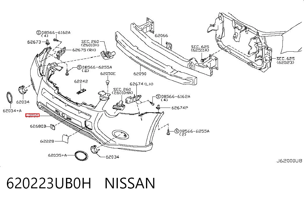 620223UB0H Nissan/Infiniti