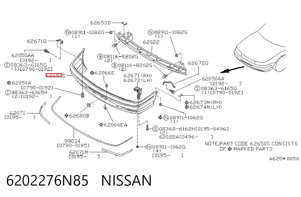 Pára-choque dianteiro Nissan Primera  W10 ao melhor preço