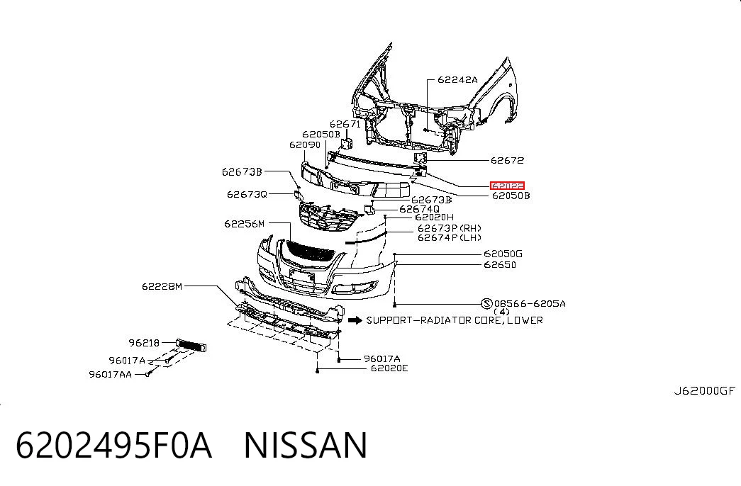 Reforçador do pára-choque dianteiro Nissan Almera B10RS ao melhor preço