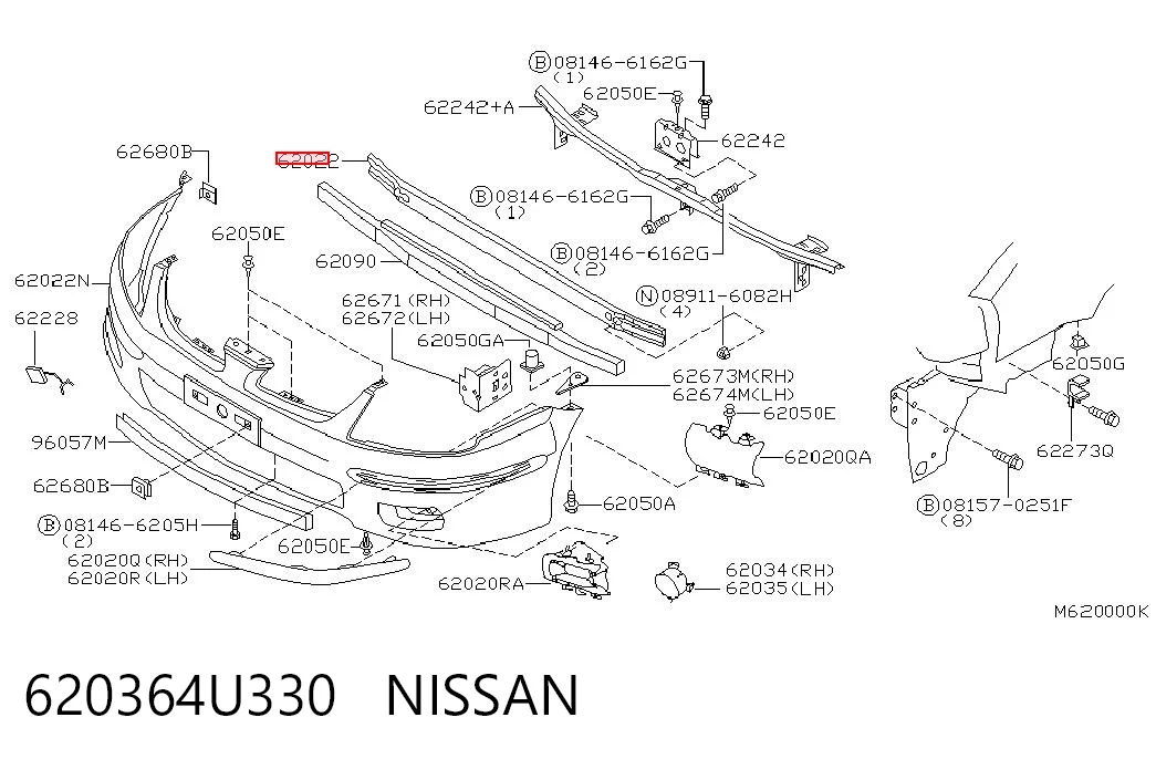 Reforçador do pára-choque dianteiro Nissan Almera II N16 ao melhor preço