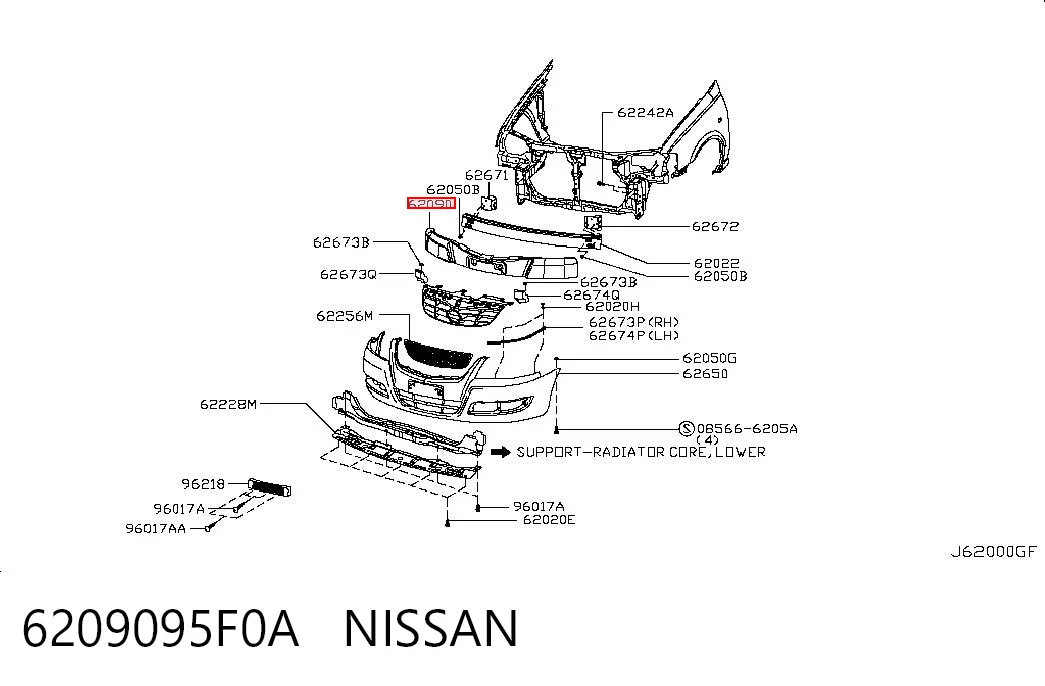 6209095F0A Nissan/Infiniti