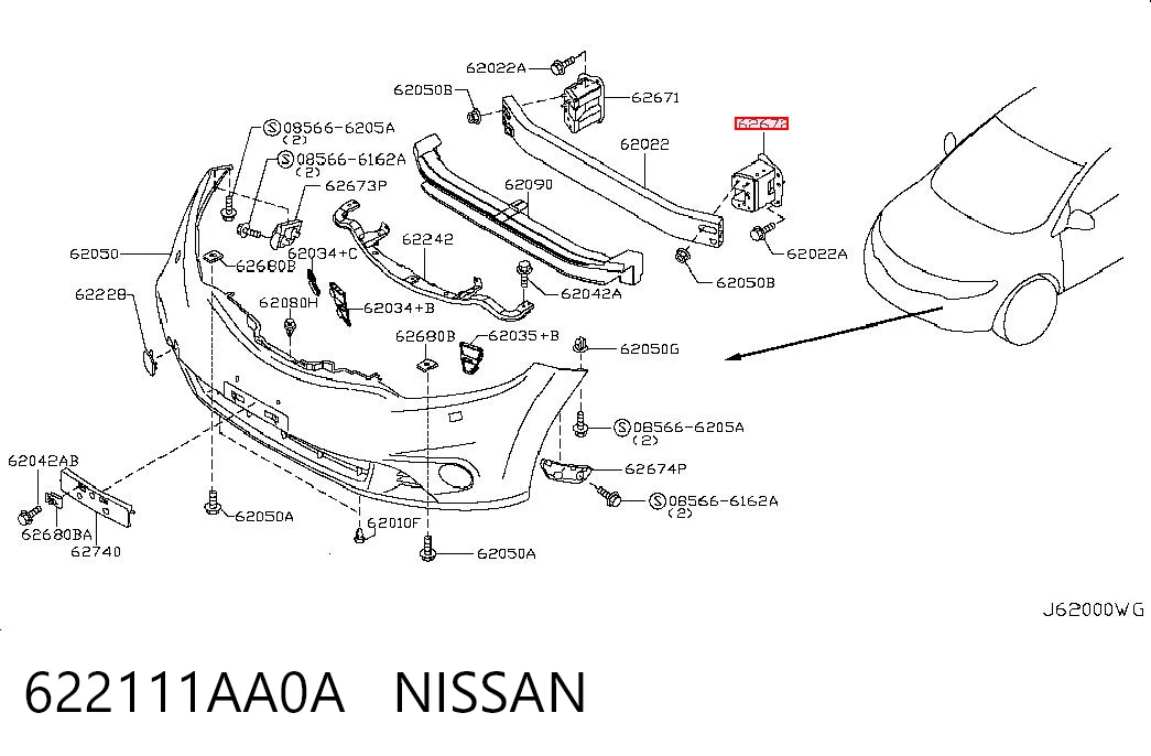 622111AA0A Nissan/Infiniti