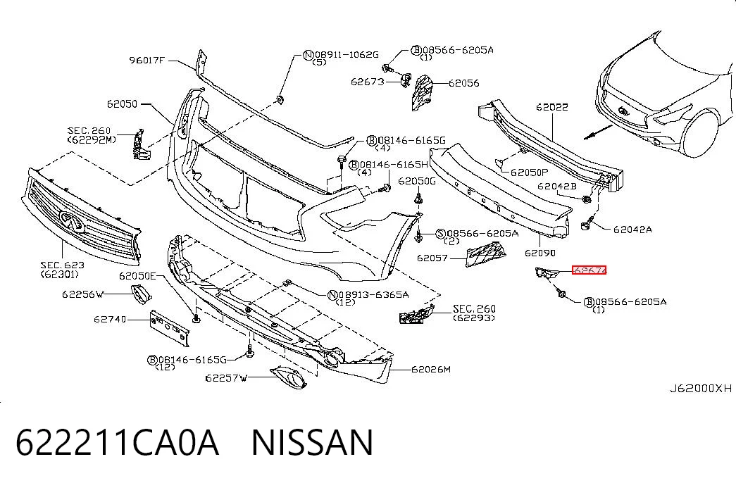 622211CA0A Nissan/Infiniti