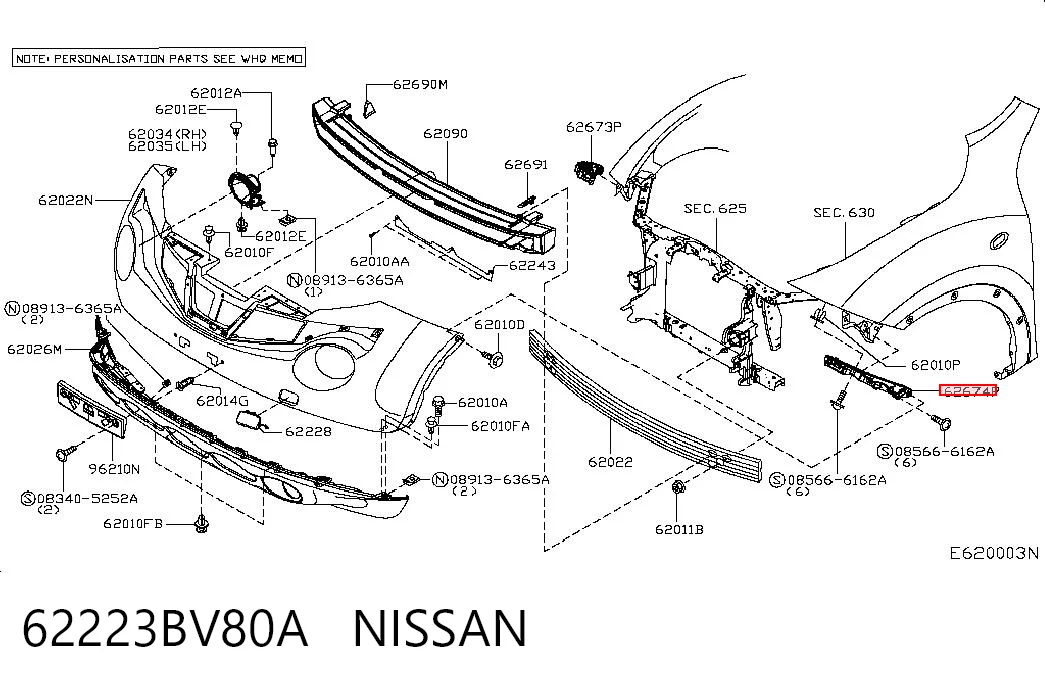 62223BV80A Nissan/Infiniti