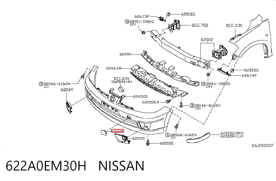 622A0EM30H Nissan/Infiniti