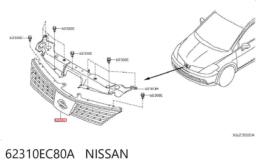 62310EC80A Nissan/Infiniti