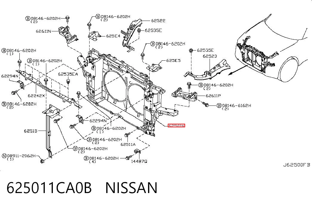 625011CA0B Nissan/Infiniti