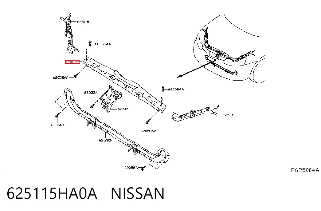 625115HA0A Nissan/Infiniti