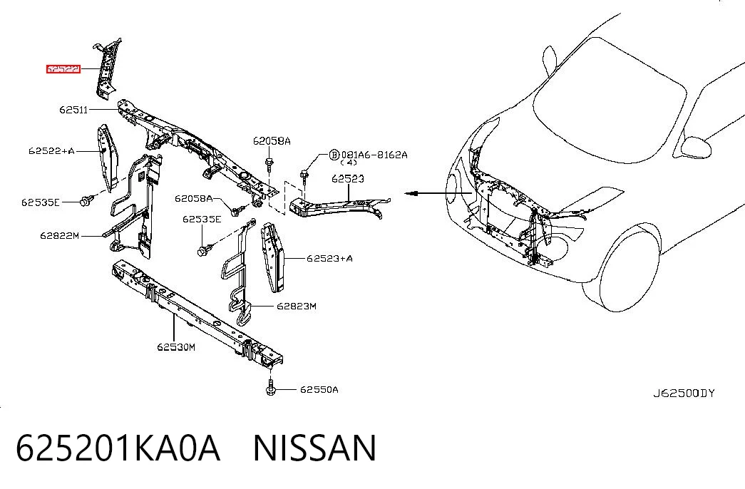 625201KA0A Nissan/Infiniti