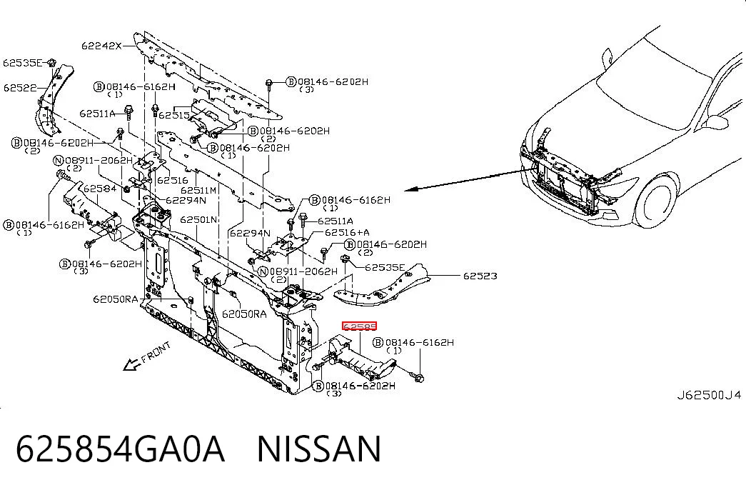 625854GA0A Nissan/Infiniti