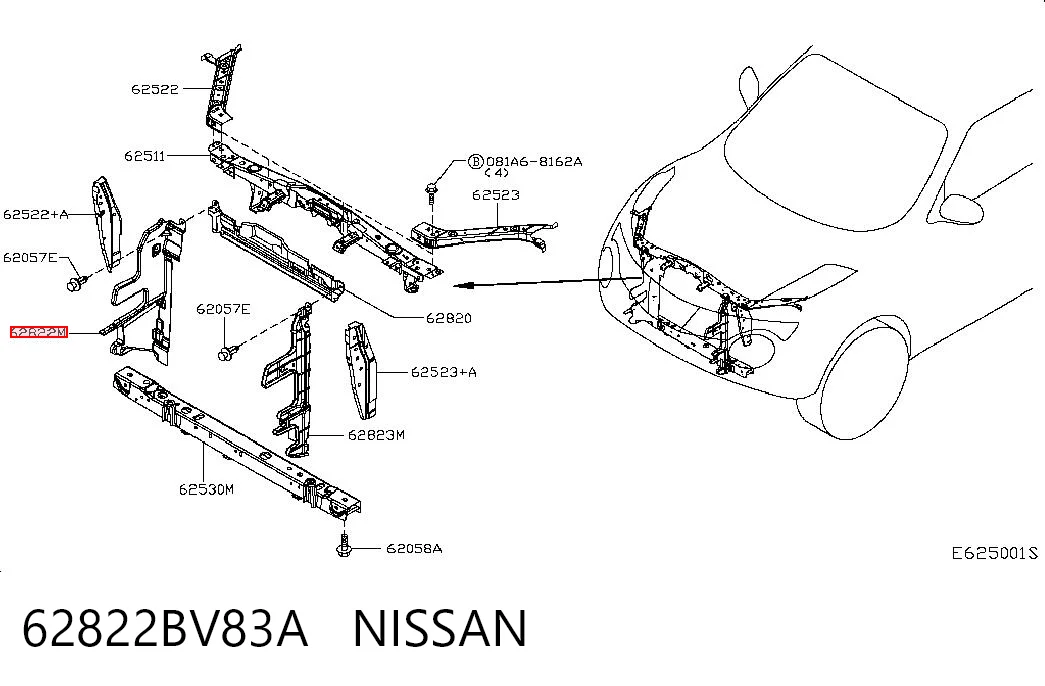 62822BV83A Nissan/Infiniti