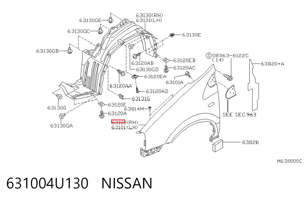Pára-lama dianteiro direito Nissan Almera  V10 ao melhor preço