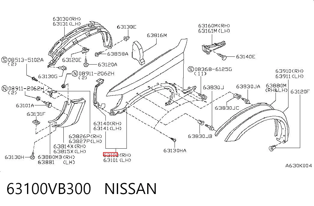 Pára-lama dianteiro direito Nissan Patrol  Y61 ao melhor preço