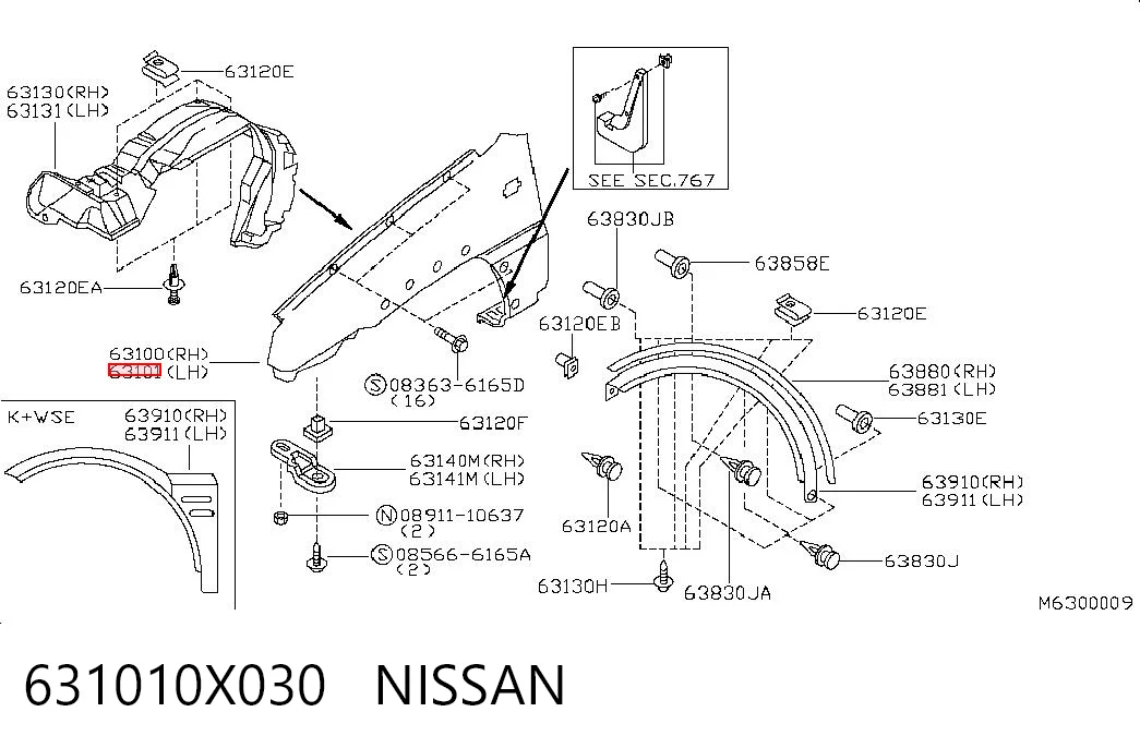 631010X030 Nissan/Infiniti