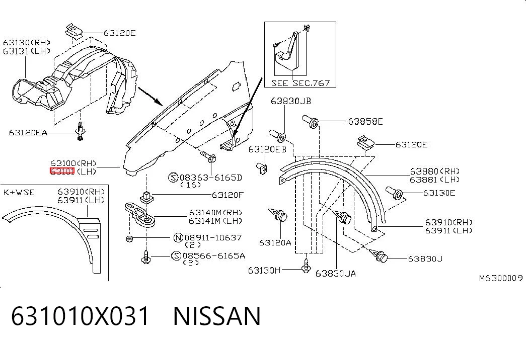 631010X031 Nissan/Infiniti