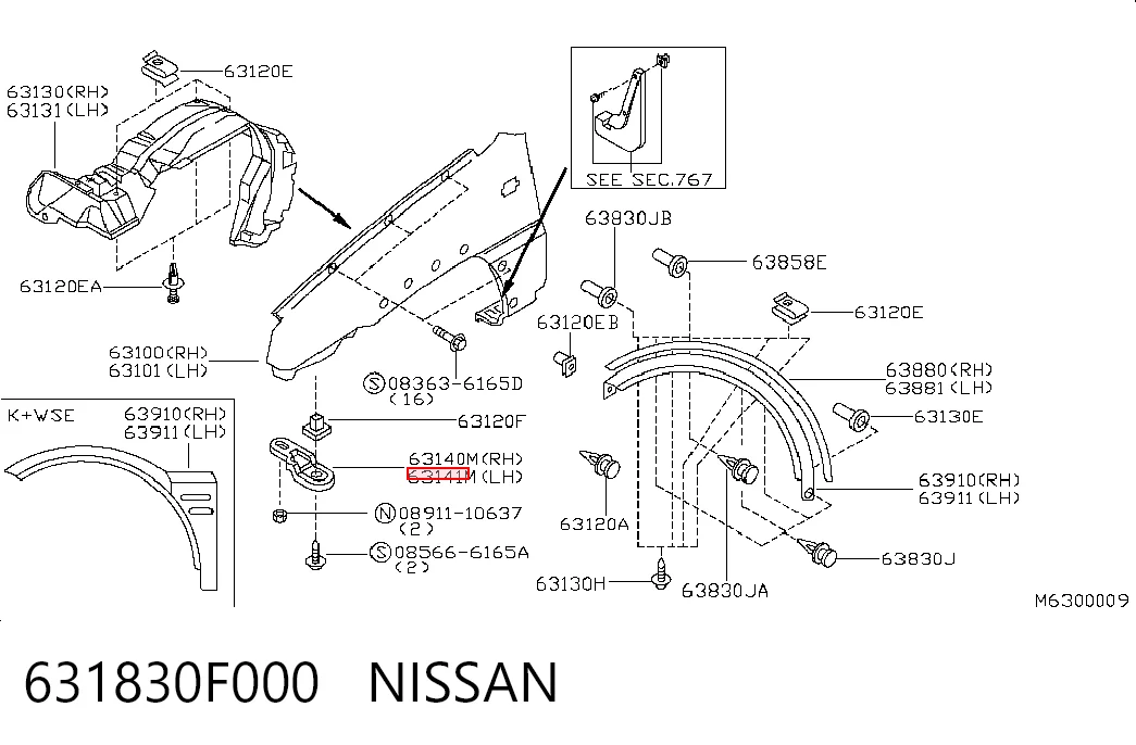 631830F000 Nissan/Infiniti