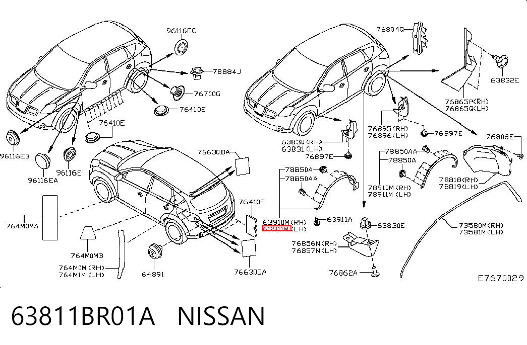 63811BR01A Nissan/Infiniti