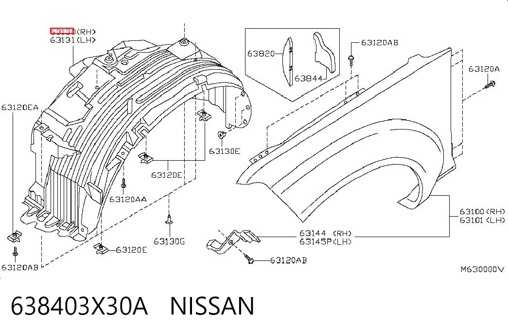 638403X30A Nissan/Infiniti
