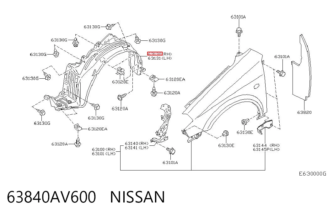 63840AV600 Nissan/Infiniti