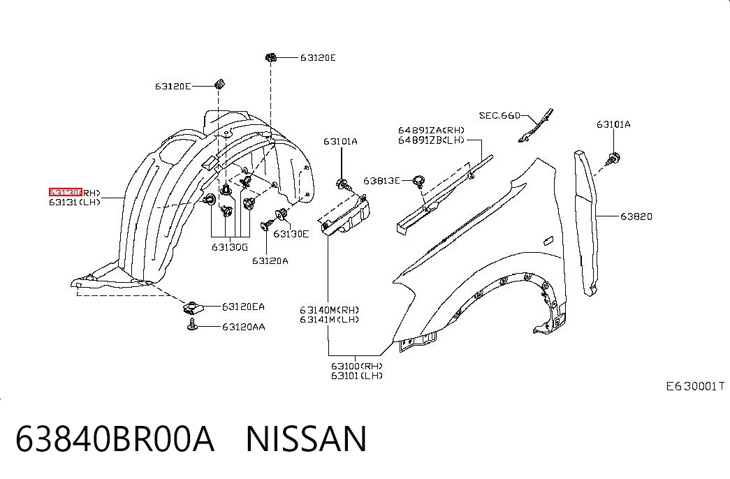 63840BR00A Nissan/Infiniti