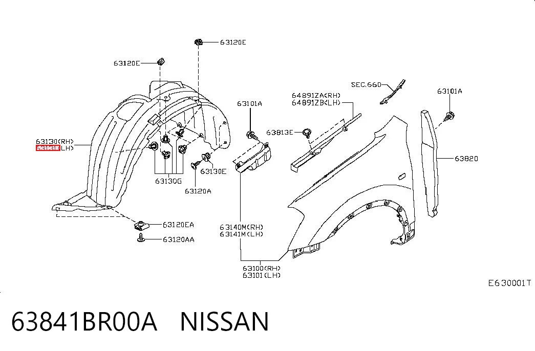 63841BR00A Nissan/Infiniti